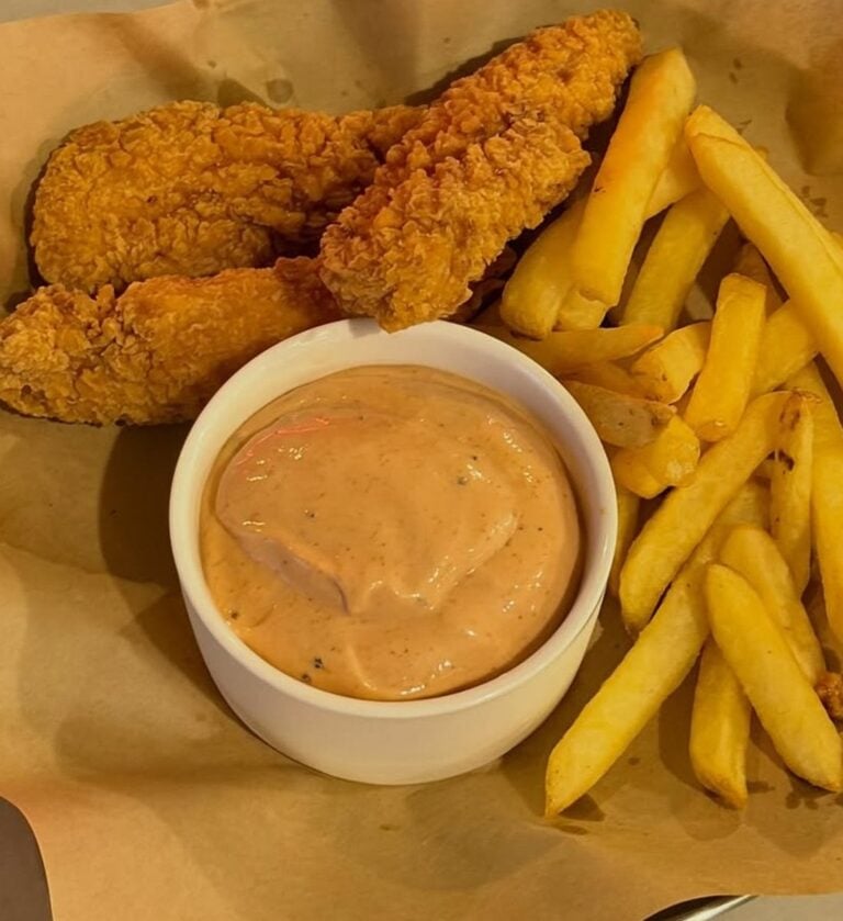 Homemade Copycat Raising Cane's Sauce, freshly made and ready to serve