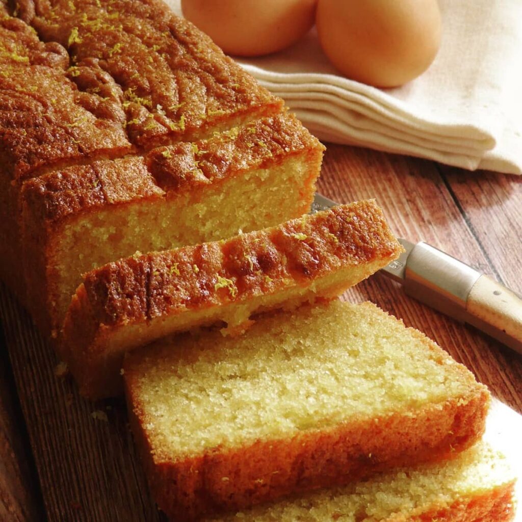 Homemade Easy Homemade Pound Cake, freshly made and ready to serve